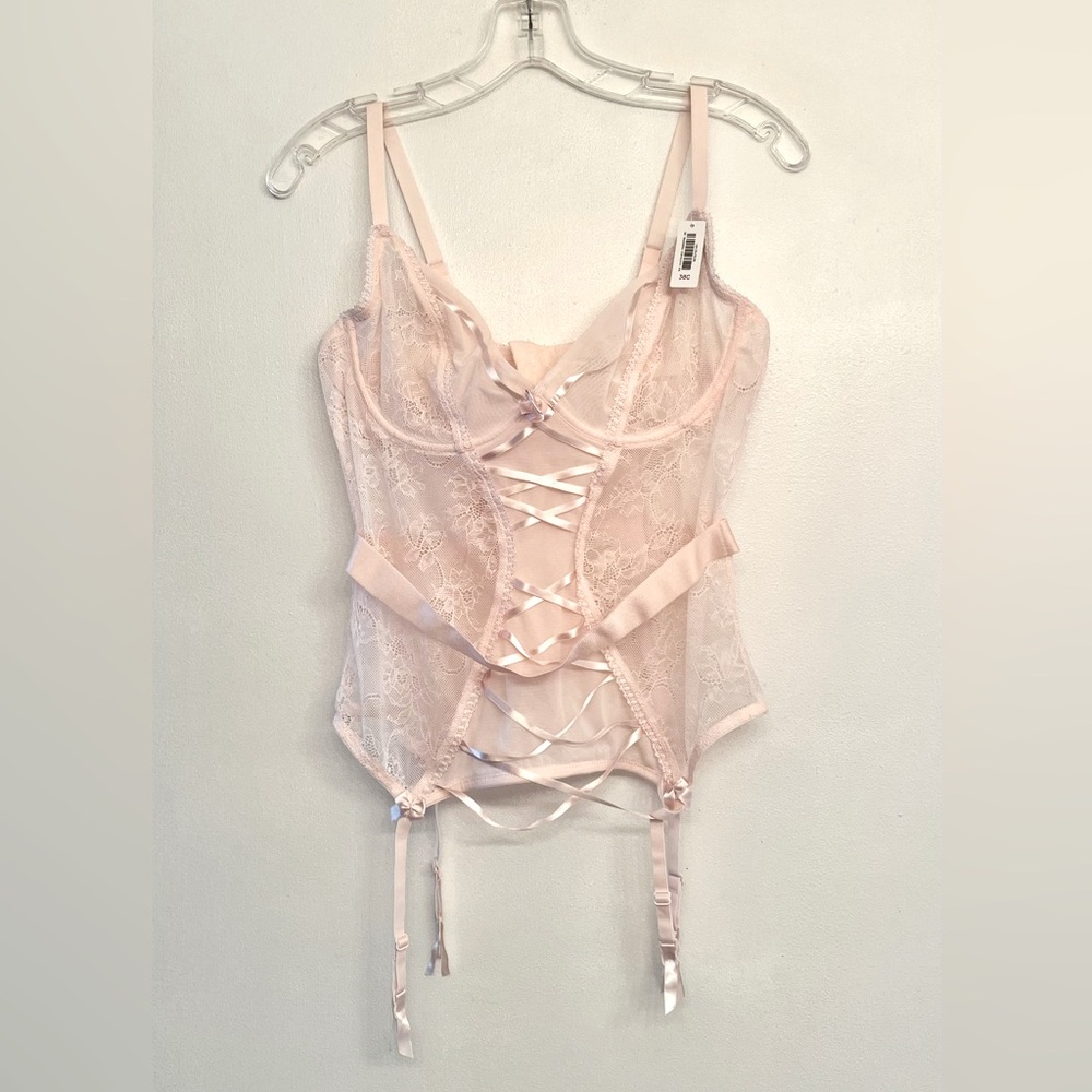 Adore Me pale pink corset size 38C